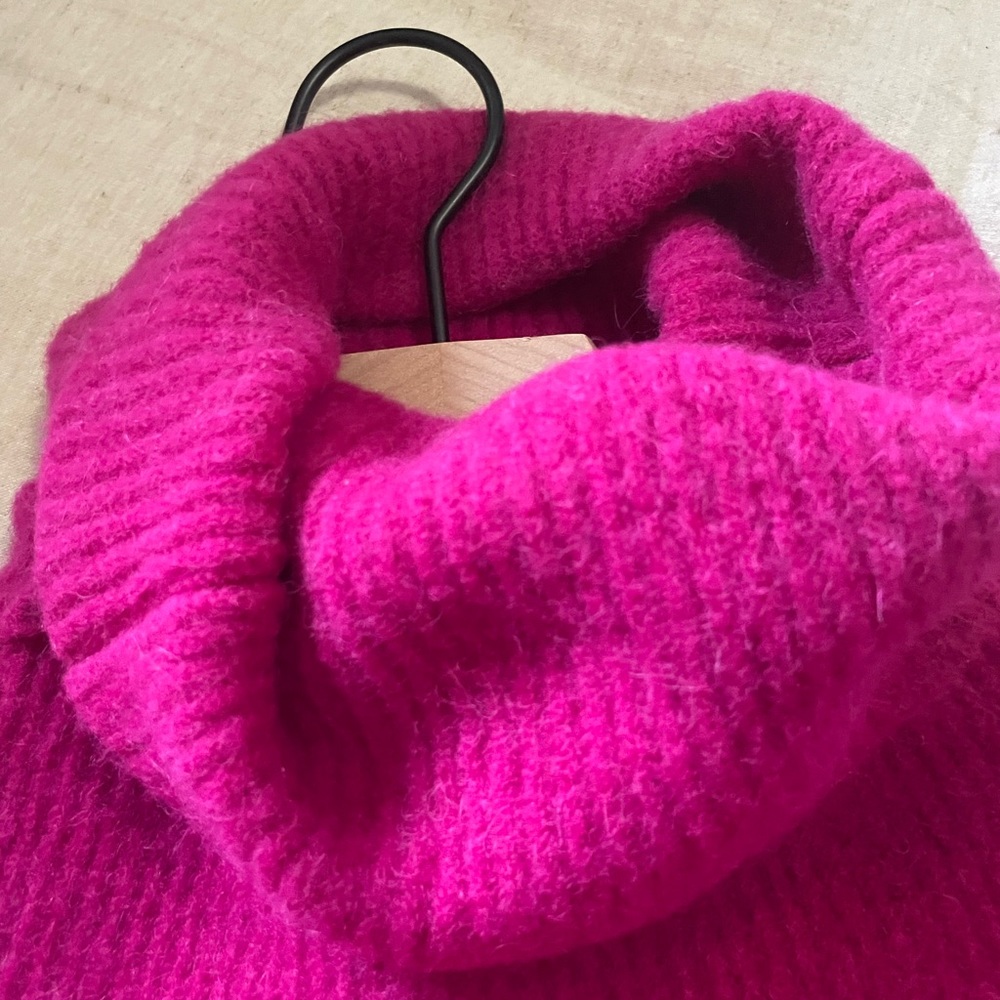 Jacquemus Fuchsia Cable-knit Alpaca-blend Turtleneck Sweater - Picture 6 of 8